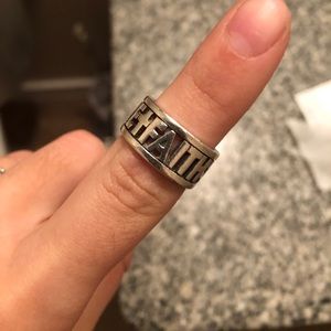 James Avery: Love, Hope, Faith Ring Size 7